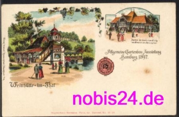 Hamburg litho horticultural exhibition 1897
