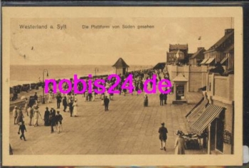 25980 Westerland Sylt die Plattform o 18.8.1919