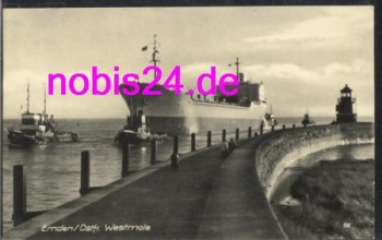 26690 Emden Westmole Schiff Tanker o 5.6.1966
