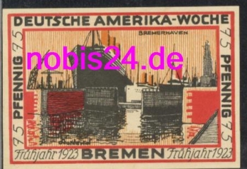 Bremen emergency money 75 pfennigs 1923