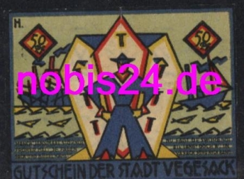 Vegesack emergency money 50 pfennigs 1921