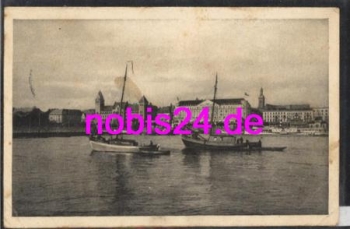 Coblenz der Rhein Boote o 15.8.1914