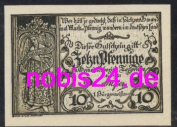 83684 Tegernsee Emergency money 10 pfennigs 1921