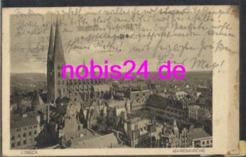 Lübeck mit Marienkirche o 13.7.1927
