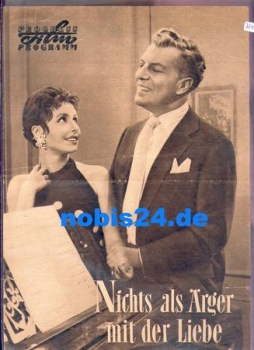 Nothing but trouble with love with Sonja Ziemann Winnie Markus Viktor de Kowa Walter Giller Beppo Brem Liesl Karstadt 89/57 Progress program