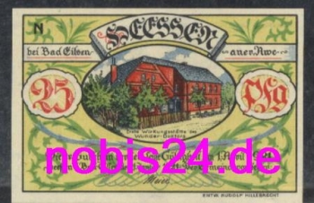 31707 Heessen Notgeld 25 Pfennige 1921