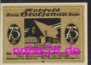 31592 Stolzenau  Notgeld 75 Pfennige 1921