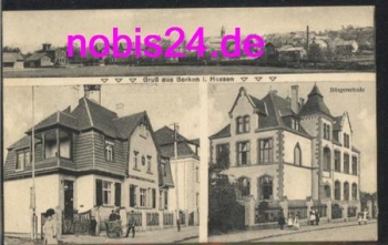 34532 Borken Hessen Post Office School o August 14, 1916