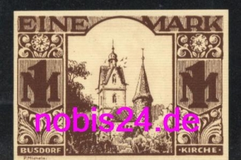 Paderborn  Notgeld  1 Mark 1921