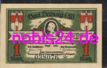 33014 Bad Driburg Emergency money 1st mark 1921