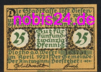 32602 Vlotho emergency money 25 pfennigs around 1921