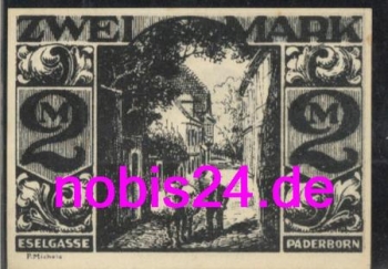 Paderborn emergency money 2 marks 1921