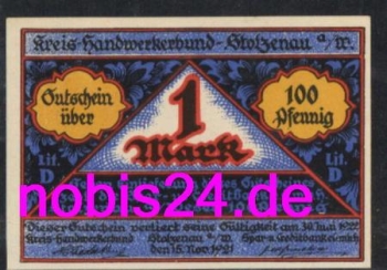 31592 Stolzenau emergency money 1 Mark 1921