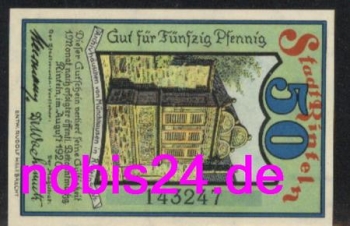 31737 Rinteln  Notgeld 50 Pfennige 1920