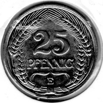 25 Pfennig 1910 E Deutsches Kaiserreich