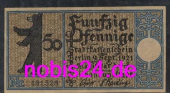 Pankow Berlin emergency money district 3 50 pfennigs around 1921