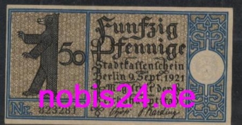 Pankow Berlin emergency money district 19 50 pfennigs around 1921