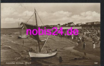 17419 Ahlbeck  Strand Segelboote o 21.7.1929