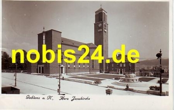Tschechien - Gablonz Herz Jesukirche o 1.7.1939