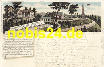 38667 Bad Harzburg Burgberg Litho o 7.6.1897