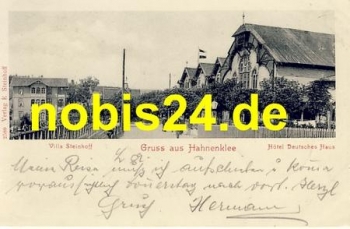 38640 Hahnenklee Hotel Deutsches Haus o 11.9.1905