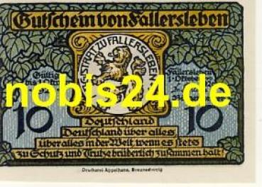 38442 Fallersleben Notgeld 10 Pfennige 1920
