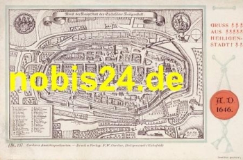 37308 Heiligenstadt city map 1646 *ca.1910