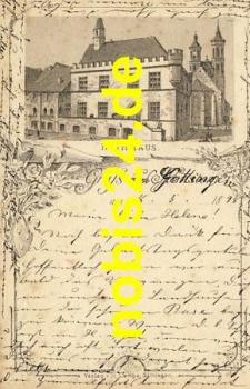 Göttingen town hall forerunner Litho o 8.5.1898