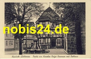 37235  Hessisch Lichtenau Rathaus Brunnen *ca.1930