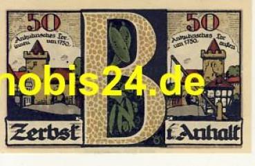 39261 Zerbst emergency money 50 pfennigs 1921