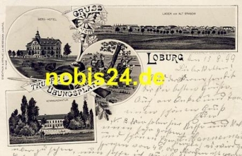 39279 Loburg Litho military training area o 15.8.1899