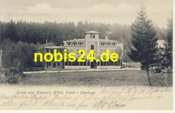 38875 Elend Harz Hotel Hampe *ca.1910