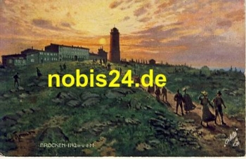 38875 Brocken artist card Oilette o 8.6.1910