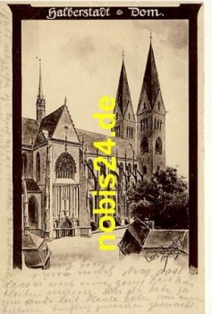 Halberstadt Dom Künstlerkarte o 21.3.1909