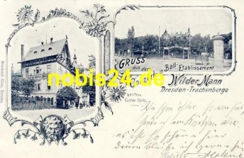 Trachenberge Dresden Gasthof o 17.8.1898