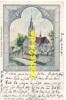 Plauen Dresden Kirche  o 7.3.1902
