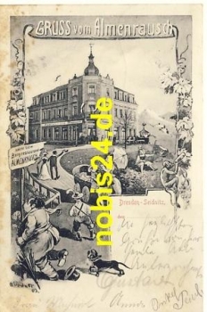 Seidnitz Dresden Gasthof Almenrausch o 1904