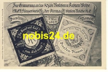 Dresden Plauen flag consecration singer around 1925
