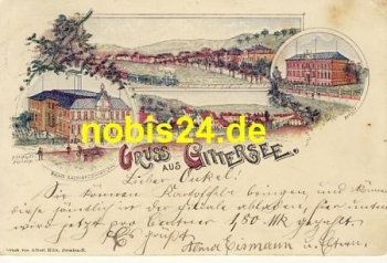 Gittersee Dresden Litho o 1901