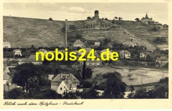 Radebeul Blick zum Spitzhaus o 18.8.1941