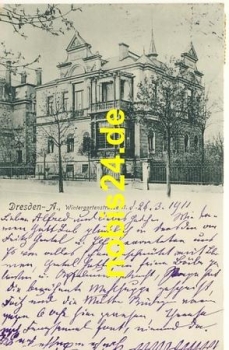 Johannstadt Dresden Wintergartenstrasse o 1911