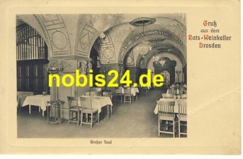 Dresden Altstadt Gaststätte Rats - Weinkeller o 1912
