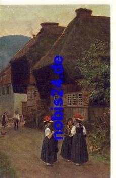 Schwarzwald Trachten Künstlerkarte Hoffmann * ca.1920