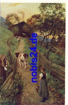 78800 Schwarzwald Trachten Kuh Artist Hoffmann *ca.1920