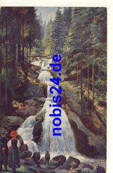 78800 Schwarzwald Wasserfall Künstlerkarte Hoffmann  *ca.1920