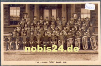 The Chark Farm Band wind orchestra, real photo * 1920