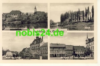 04654 Frohburg Markt Hotel Schloss Kirche o 10.7.1958