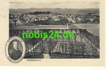 Herrnhut mit Graf Zinzendorf o 11.8.1924