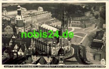 Dresden Luftbild Hahn-Foto4396 Hofkirche o 1938