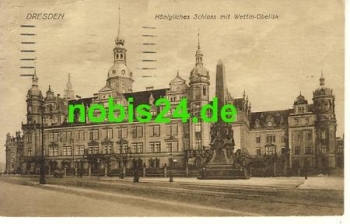 Dresden Sophienstraße Wettin Obelisk o 27.2.1917